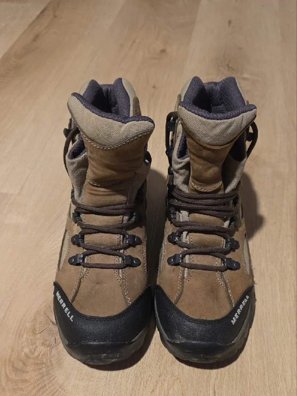 Vintage Merrell Sawtooth Hiking Boots - Walnut Tan